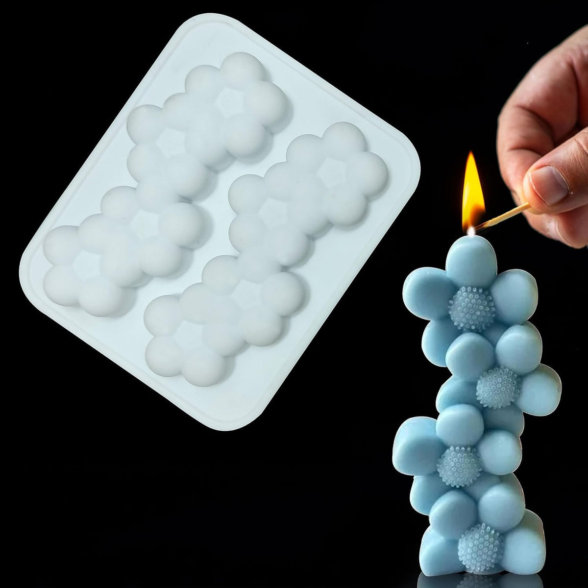 Silicone Bubble Candle Mould, Multi Purpose Use — image 3