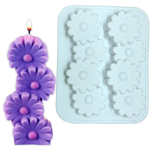 Silicone Flower Shape Candle Mould — image 1