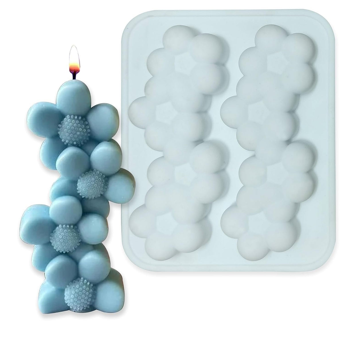 Silicone Bubble Candle Mould, Multi Purpose Use — image 1
