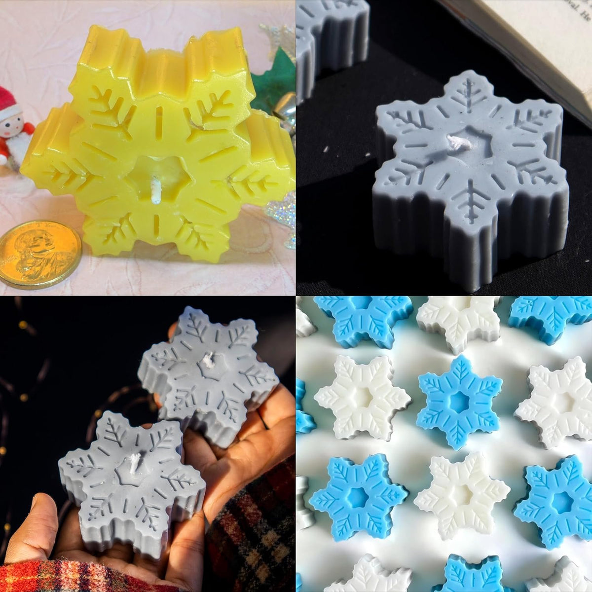 Christmas Snowflake Candle Mould — image 6