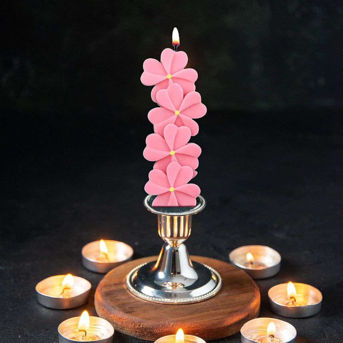 Heart Flower Shape Candle Mould, 2 Cavity — image 6