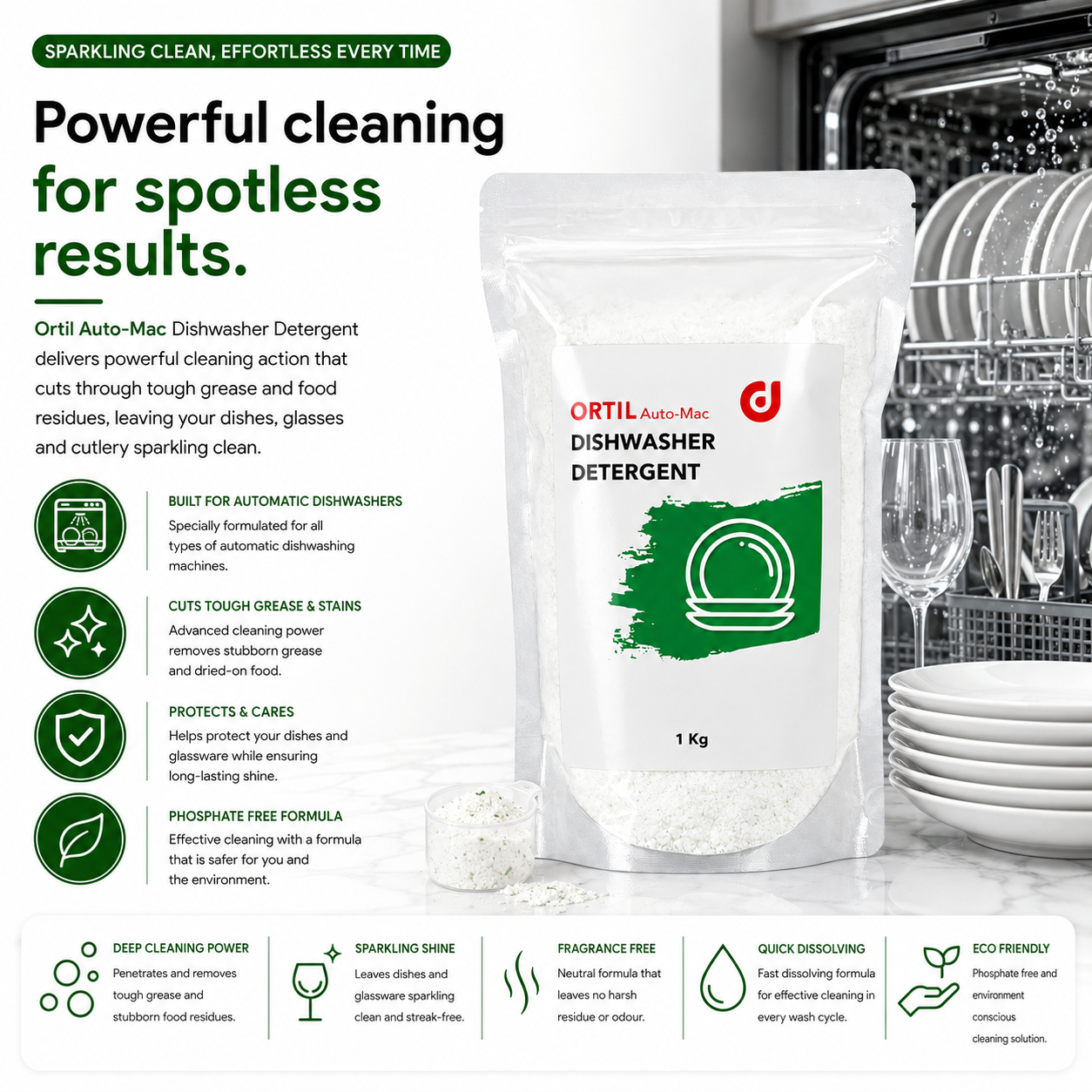 Ortil AutoMac Dishwasher Detergent Powder