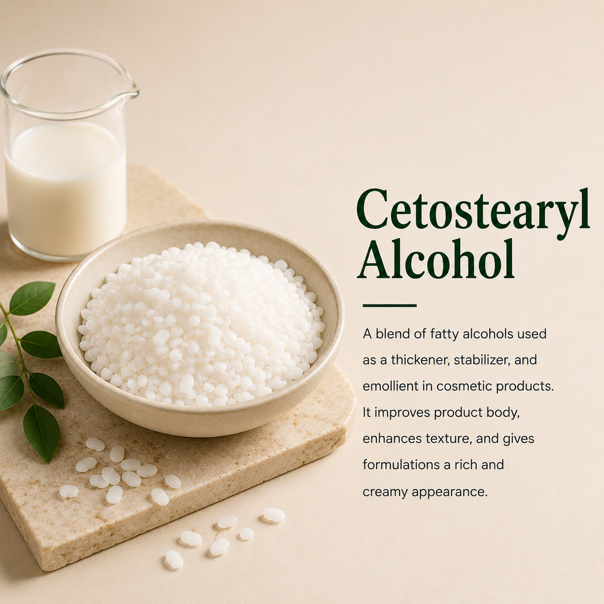 Cetostearyl  Alcohol - Thickener, Conditioner & Emulsifier
