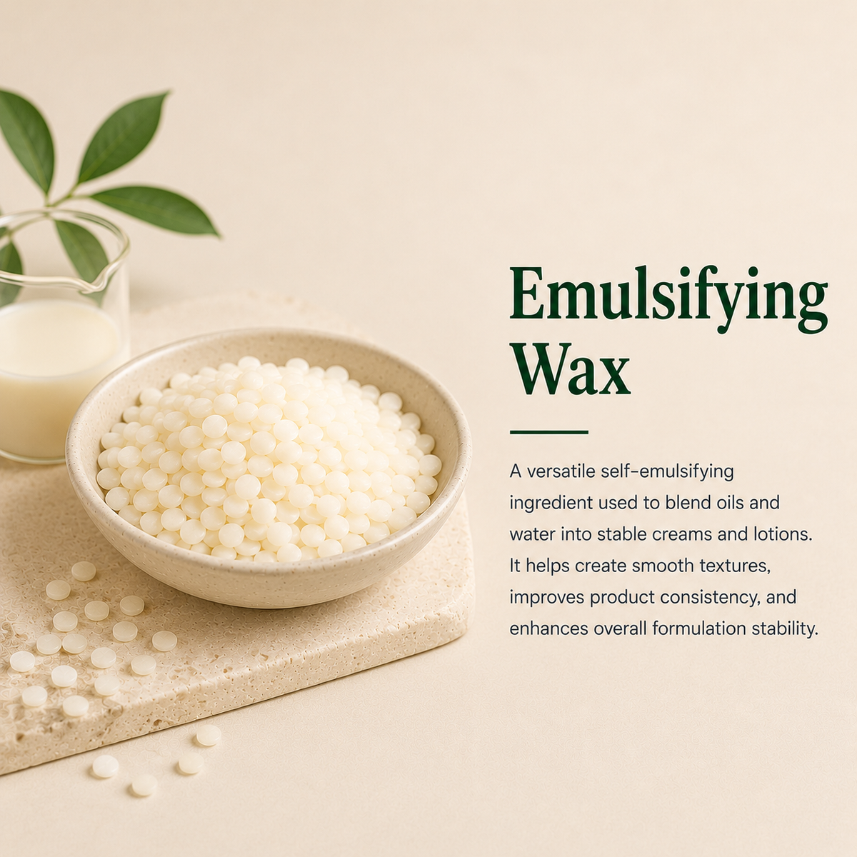 Emulsifying Wax - Thickener, Conditioner & Emulsifier