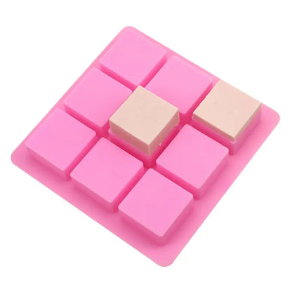 Silicone Square Shape Soap Mould, 9 Cavity — image 4