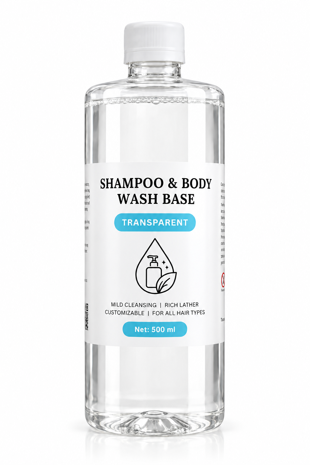 Shampoo & Body Wash - Liquid TRANSPARENT 2 In 1 Base