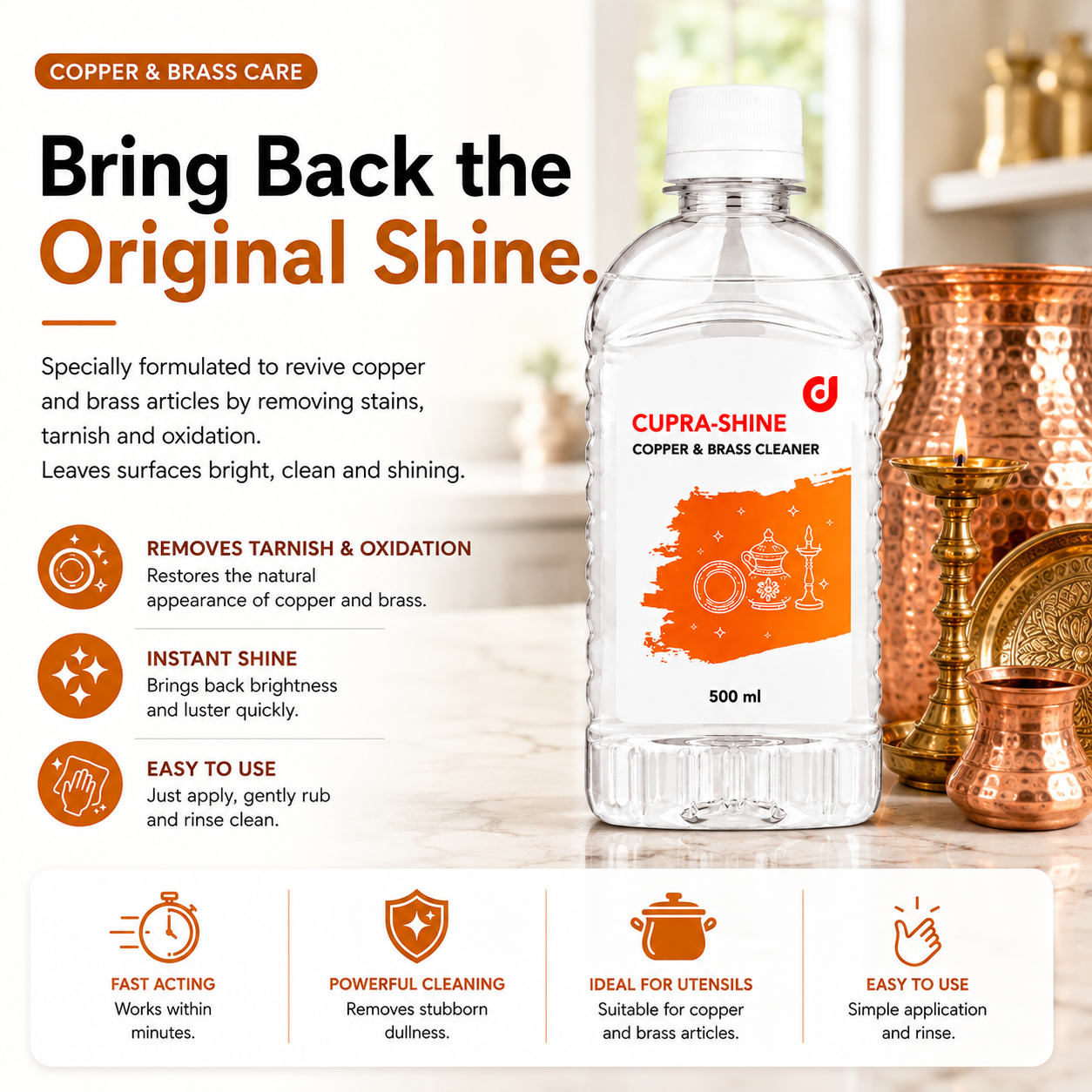 CUPRA SHINE – Copper & Brass Cleaner