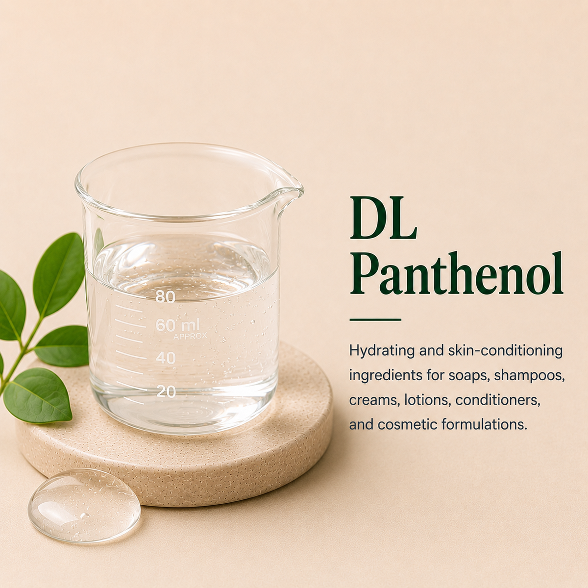 DL-Panthenol l Humectant, Moisturising and Conditioning Properties.