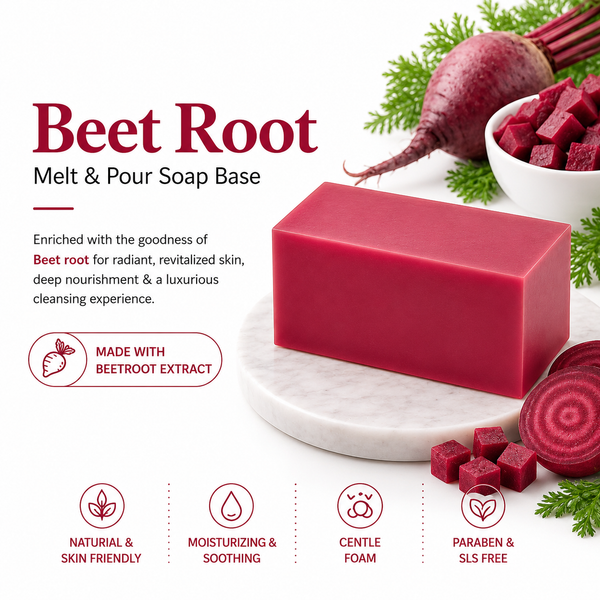 MELT & POUR SOAP BASE  - BEETROOT