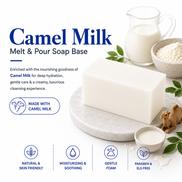MELT & POUR SOAP BASE  - CAMEL'S MILK
