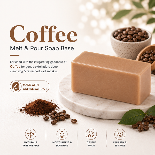 MELT & POUR SOAP BASE  - COFFEE