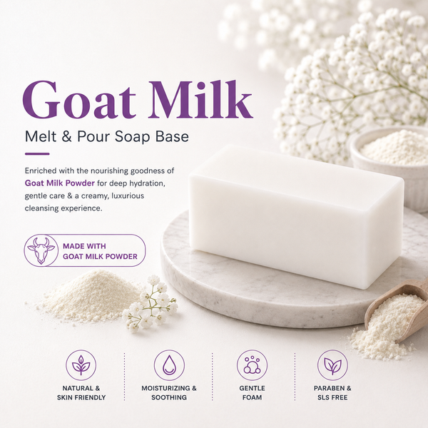 MELT & POUR SOAP BASE  - GOAT'S MILK
