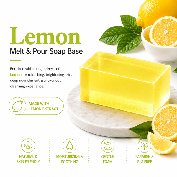 MELT & POUR SOAP BASE  - LEMON