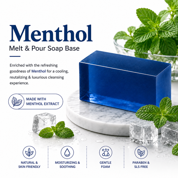 MELT & POUR SOAP BASE  - MENTHOL