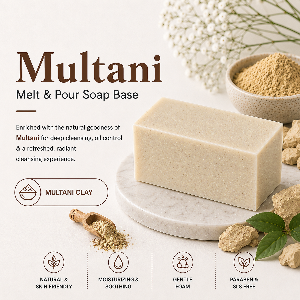 MELT & POUR SOAP BASE  - MULTANI
