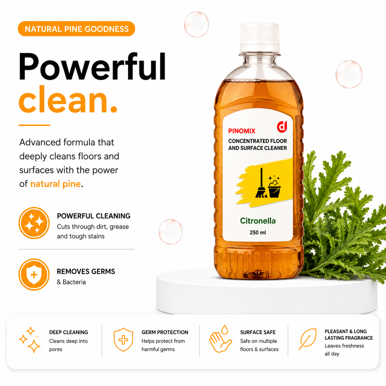 Pinomix Natural Floor Cleaner Concentrate