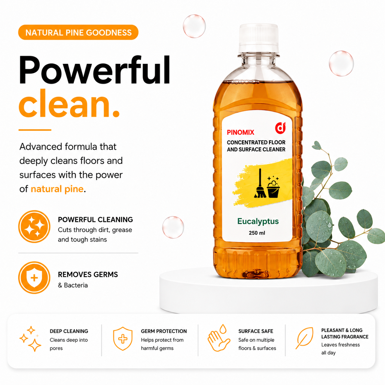 Pinomix Natural Floor Cleaner Concentrate