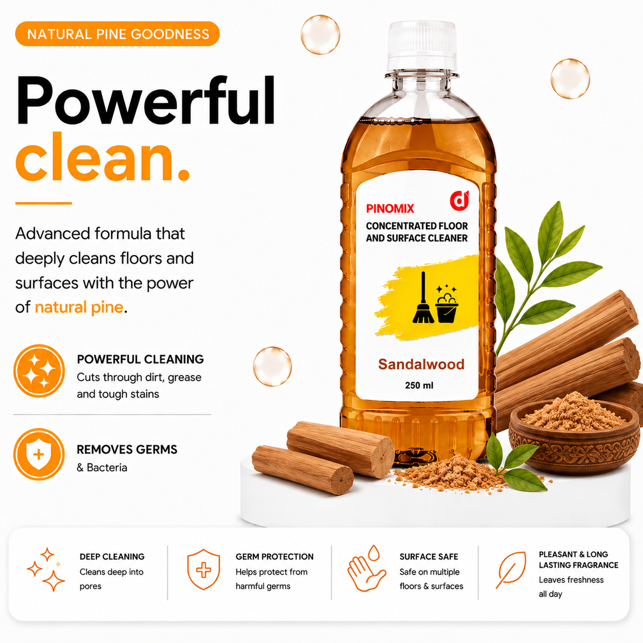 Pinomix Natural Floor Cleaner Concentrate