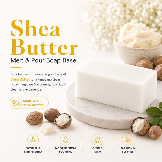 MELT & POUR SOAP BASE  - SHEA BUTTER