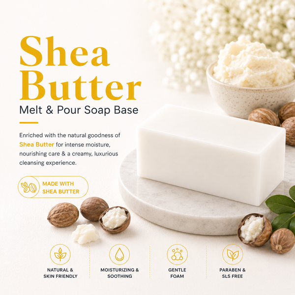 MELT & POUR SOAP BASE  - SHEA BUTTER