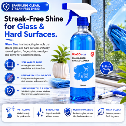 GLASO BLUE - Glass & Hard Surface Cleaner