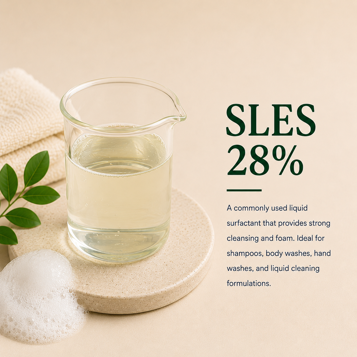 SLES 28% – Sodium Laureth Sulfate | Cleanser & Surfactant