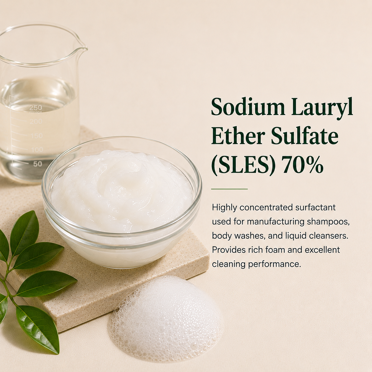 SLES 70% – Sodium Laureth Sulfate - Cleanser & Surfactant