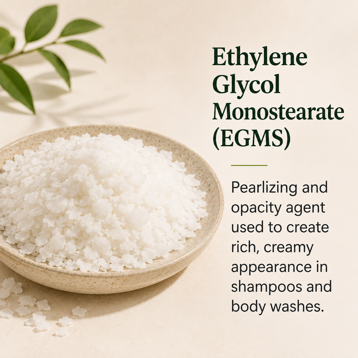 EGMS (Ethylene Glycol Monostearate) - Thickener, Conditioner & Emulsifier