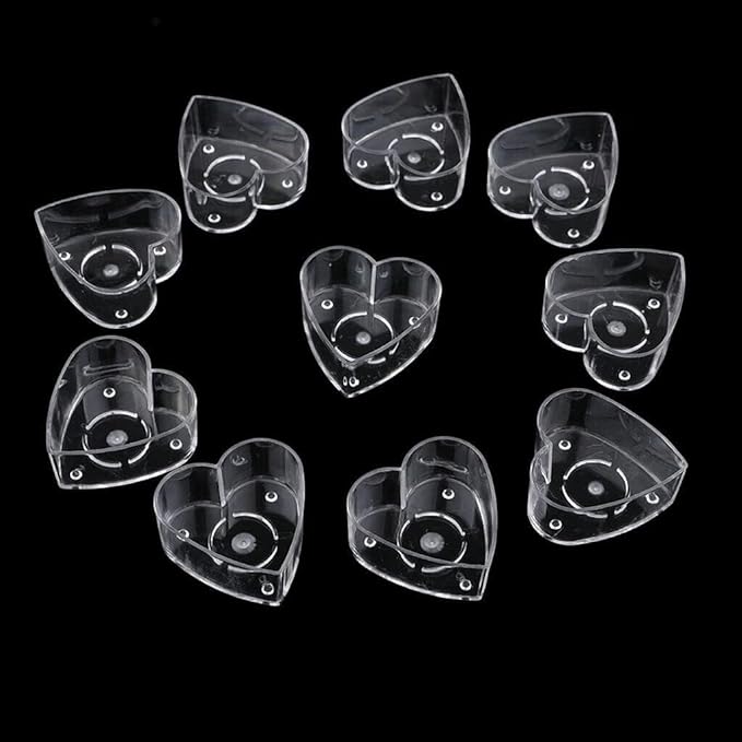 Heart acrylic tea light containers — reference image