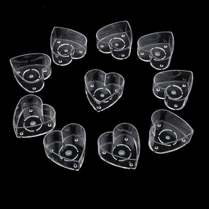 Heart acrylic tea light containers — reference image