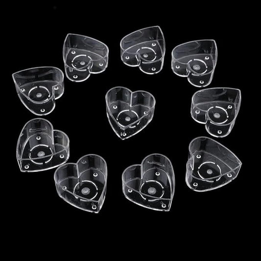 Heart acrylic tea light containers — reference image