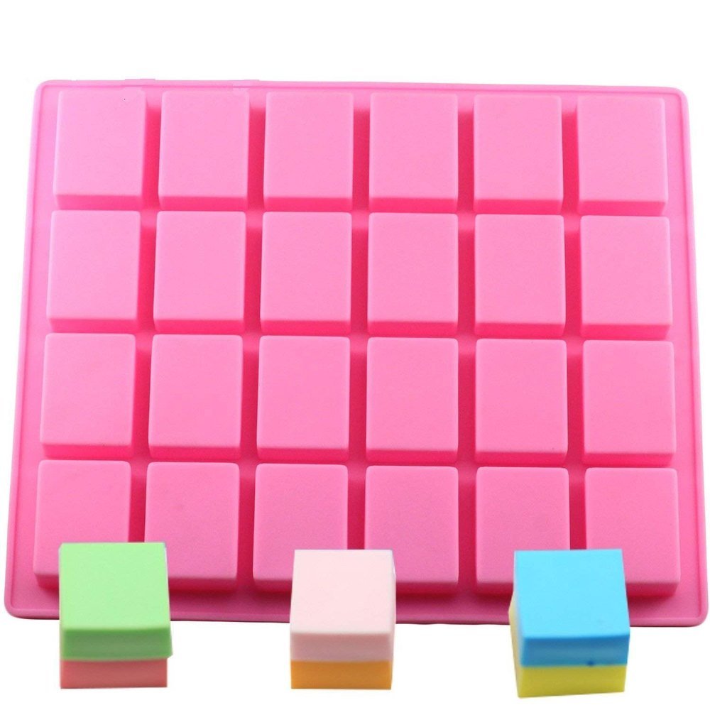 Silicone Small Rectangular Soap Mould, 24 Cavity — image 1