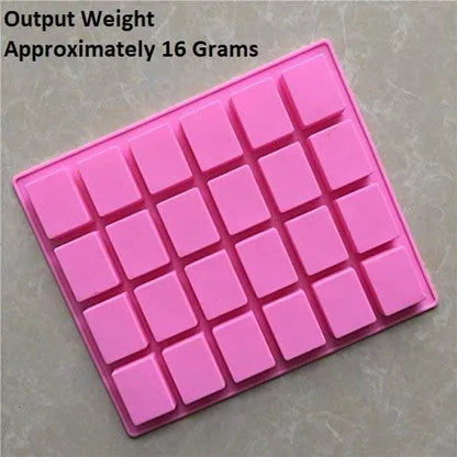 Silicone Small Rectangular Soap Mould, 24 Cavity — image 3