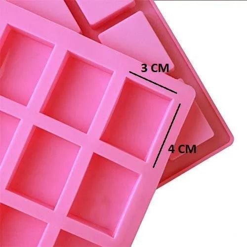 Silicone Small Rectangular Soap Mould, 24 Cavity — image 2